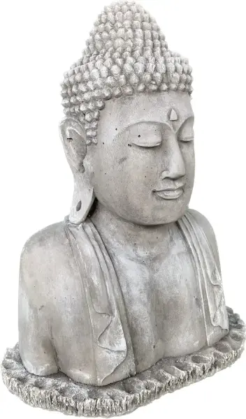 Artikelbild 2 des Artikels “Naufal - Buddha Büste, 50 cm H | Steinguss “